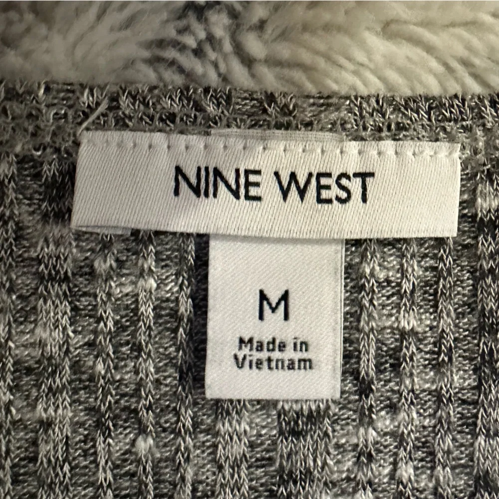 Nine West Open Front Rib Knit Long Cardigan Duster - Picture 7 of 8